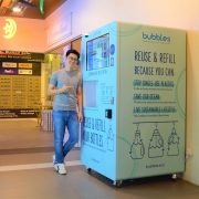 Crushing Single-Use Plastic With Bubbles Refillery Vending Machines