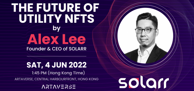 SOLARR CEO Alex Lee to Speak at Artaverse in Hong Kong