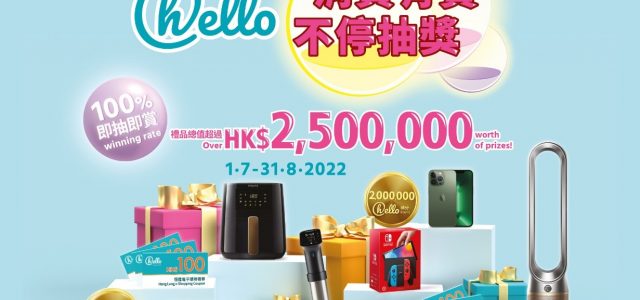 Hang Lung Properties Launches Cross-Mall Electronic “Summer Lucky Draw” Campaign, 100% winning rate, giveaway of 260,000 delightful prizes worth over HK$2.5 million