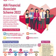 AIA Singapore introduces more than 500 financial sales advisory positions under new employment scheme providing greater financial stability to attract fresh graduates, mid-career switchers and stay-at-home-parents keen to return to the workforce