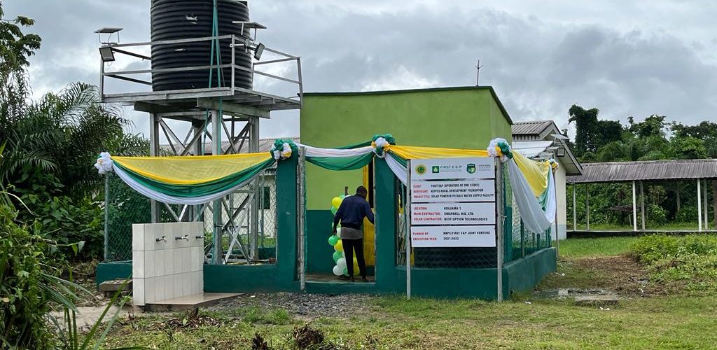 Indigenous Oil firm, First E & P donates Solar-Powered Water Project To Bayelsa Host Communities