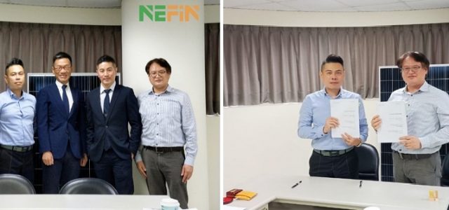 NEFIN Group Signs Binding Agreement With Solarlink For Large Scale Solar Development Project In Taiwan