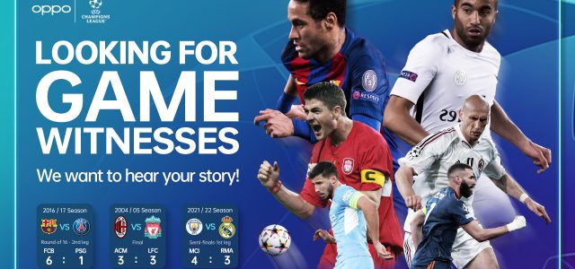 OPPO Unveils the Three Most Inspirational Games of the UEFA Champions League as Voted for by Fans