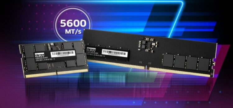 KLEVV Launches New 5600MT/s DDR5 Standard Desktop/Laptop Memory￼
