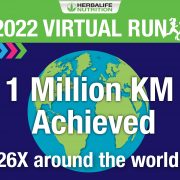 Herbalife Nutrition Virtual Run 2022 Records 15,000 Participants Clocking More Than 1 Million Kilometers, Equivalent to Running Around the World 26 times