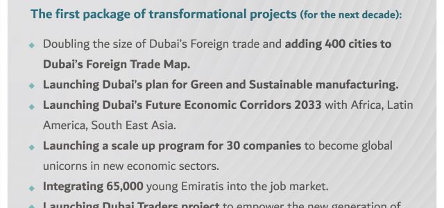 Mohammed bin Rashid launches Dubai Economic Agenda ‘D33’ with total economic targets of AED 32 trillion over the next 10 years