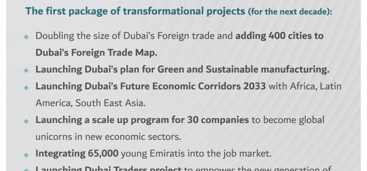 Mohammed bin Rashid launches Dubai Economic Agenda ‘D33’ with total economic targets of AED 32 trillion over the next 10 years