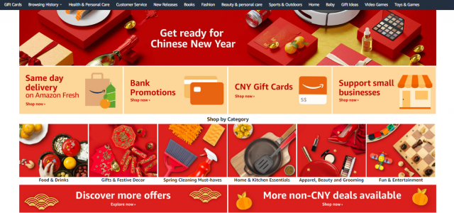 Amazon Singapore celebrates the Year of the Rabbit with up to 50% off on selected deal products this Chinese New Year