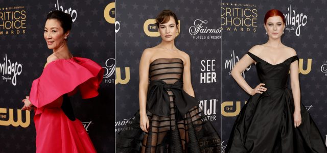 Michelle Yeoh, Lily James, and Jessie Buckley Shine in De Beers Jewellers at the 2023 Critics’ Choice Awards