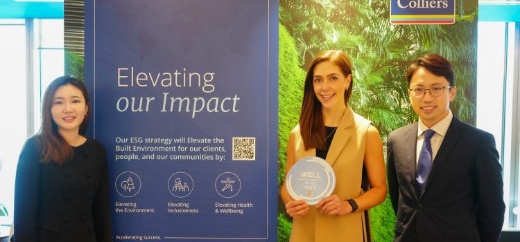 Colliers earned the WELL Health-Safety Rating for its Hong Kong office