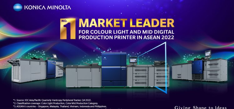 Konica Minolta is Named Market Leader for Colour Light and Mid Digital Production Printer in ASEAN 2022