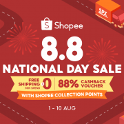 Celebrate National Day with Shopee’s 8.8 National Day Sale