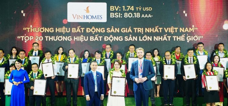 Vinhomes Named Among Top 20 Most Valuable Real Estate Brands in the World