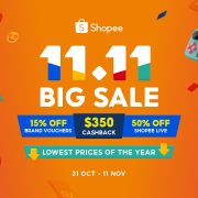 Catch the lowest prices of the year at 11.11 Big Sale,  Shopee’s biggest shopping festival of the year