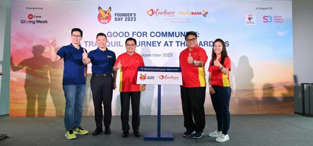 DPM Heng Swee Keat witnesses the launch of ‘Golden Hearts’ programme by RGE, in partnership with Heartware Network, to foster a strong connection between the people and private sector