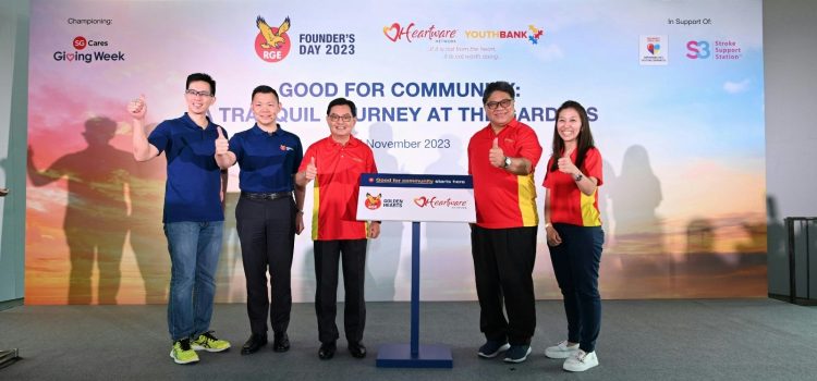 DPM Heng Swee Keat witnesses the launch of ‘Golden Hearts’ programme by RGE, in partnership with Heartware Network, to foster a strong connection between the people and private sector