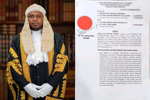 Rivers Assembly Crisis: Court Confirms Gov. Fubara’s Ally, Edison Ehie, As Authentic Speaker