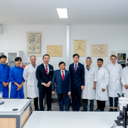 Labour Minister H.E. Heng Sour and SDF CEO Ky Sokkim Tour Prince Horology