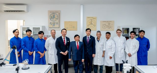 Labour Minister H.E. Heng Sour and SDF CEO Ky Sokkim Tour Prince Horology