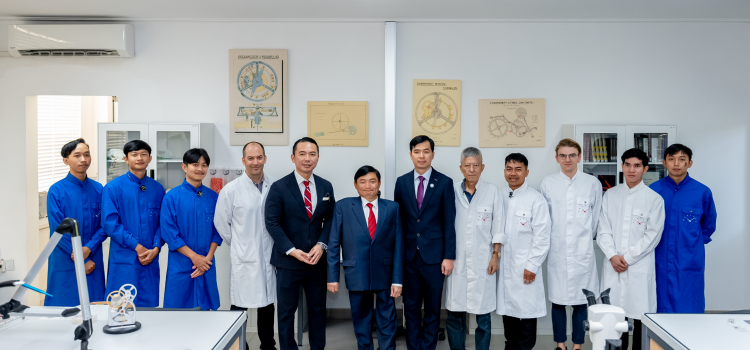 Labour Minister H.E. Heng Sour and SDF CEO Ky Sokkim Tour Prince Horology