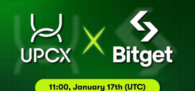 UPCX (UPC) token is listed on the Bitget trading platform