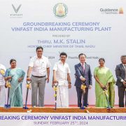 VinFast officially breaks ground on its integrated electric vehicle facility in India