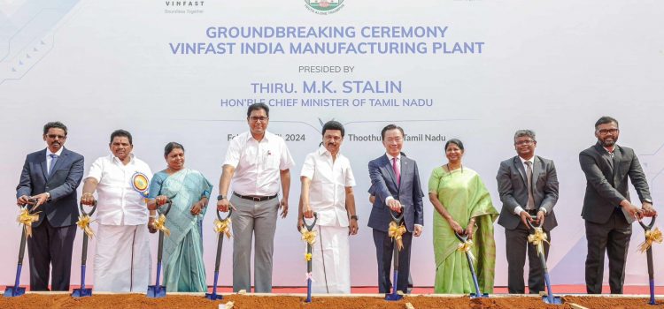VinFast officially breaks ground on its integrated electric vehicle facility in India