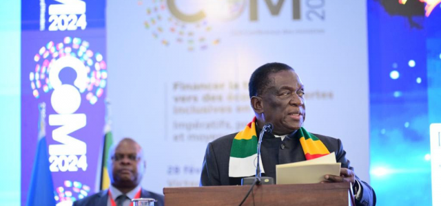 President Emmerson Mnangagwa calls for innovative, green investment strategies to foster Africa’s economic growth