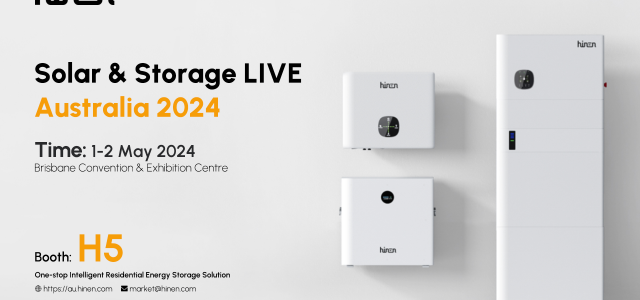 Hinen to Showcase Innovative Energy Solutions at Solar & Storage Live Australia 2024