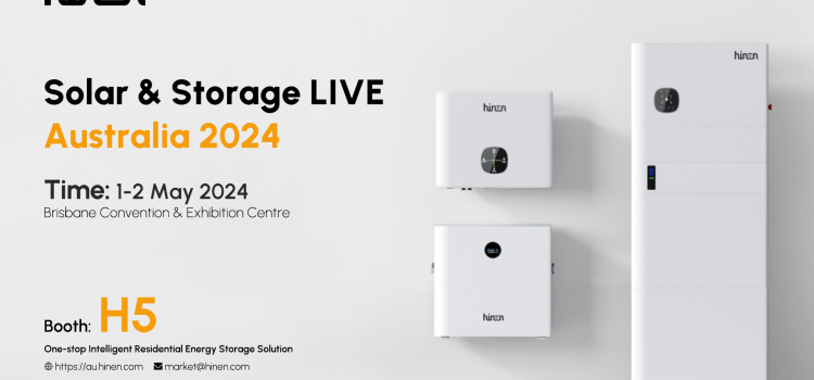 Hinen to Showcase Innovative Energy Solutions at Solar & Storage Live Australia 2024