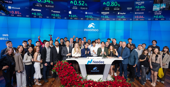 Moomoo Celebrates Success with Business Partners at Nasdaq Exchange
