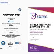 Entrust Network Awarded ISO 27001 and Data Protection Trustmark Certifications