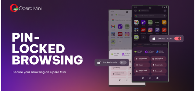 Opera Mini launches Locked Mode for PIN-protected browsing