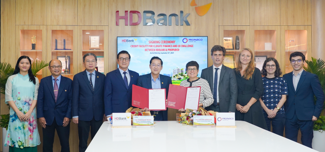 Increasing credit limit to $100 million, HDBank and Proparco promote climate finance and 2X Challenge initiative