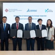PolyU signs tripartite MoU with Dassault Systèmes and PAIEvo in Paris to advance cross-continental collaboration in research innovation
