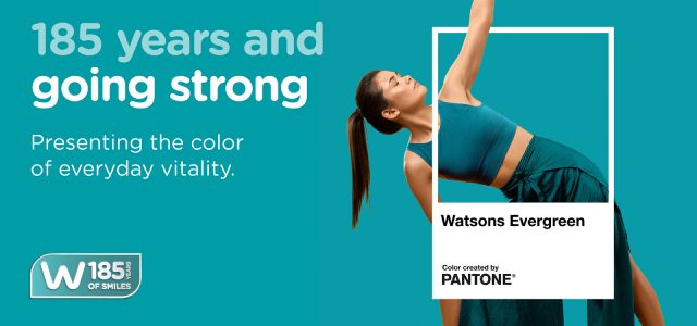 Watsons Unveils “Watsons Evergreen” with Pantone to Celebrate 185 Years of Trusted Care and Everyday Vitality