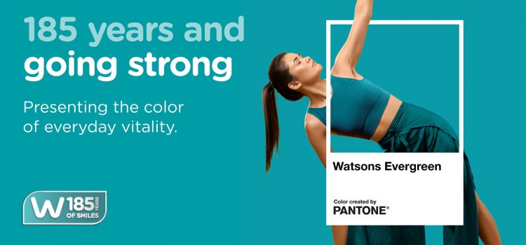 Watsons Unveils “Watsons Evergreen” with Pantone to Celebrate 185 Years of Trusted Care and Everyday Vitality