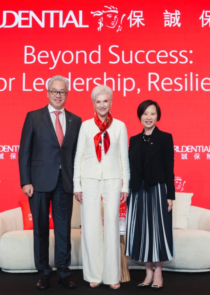 Dr Maye Musk, author, supermodel, and dietitian, speaks at the Prudential Leadership Forum
