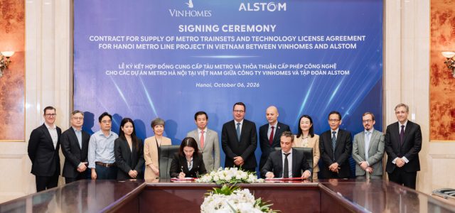 Vingroup And Alstom Sign Technology License Agreement To Develop Hanoi’s Next-Generation Urban Rail Network
